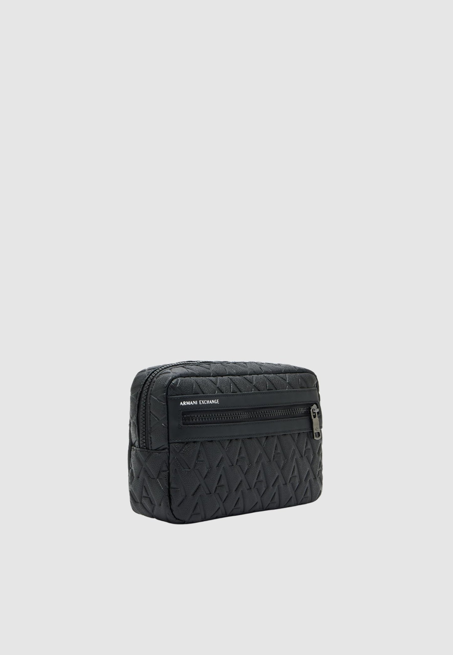 Armani Exchange Men's Liam Beauty Pouch, Black, One Size
