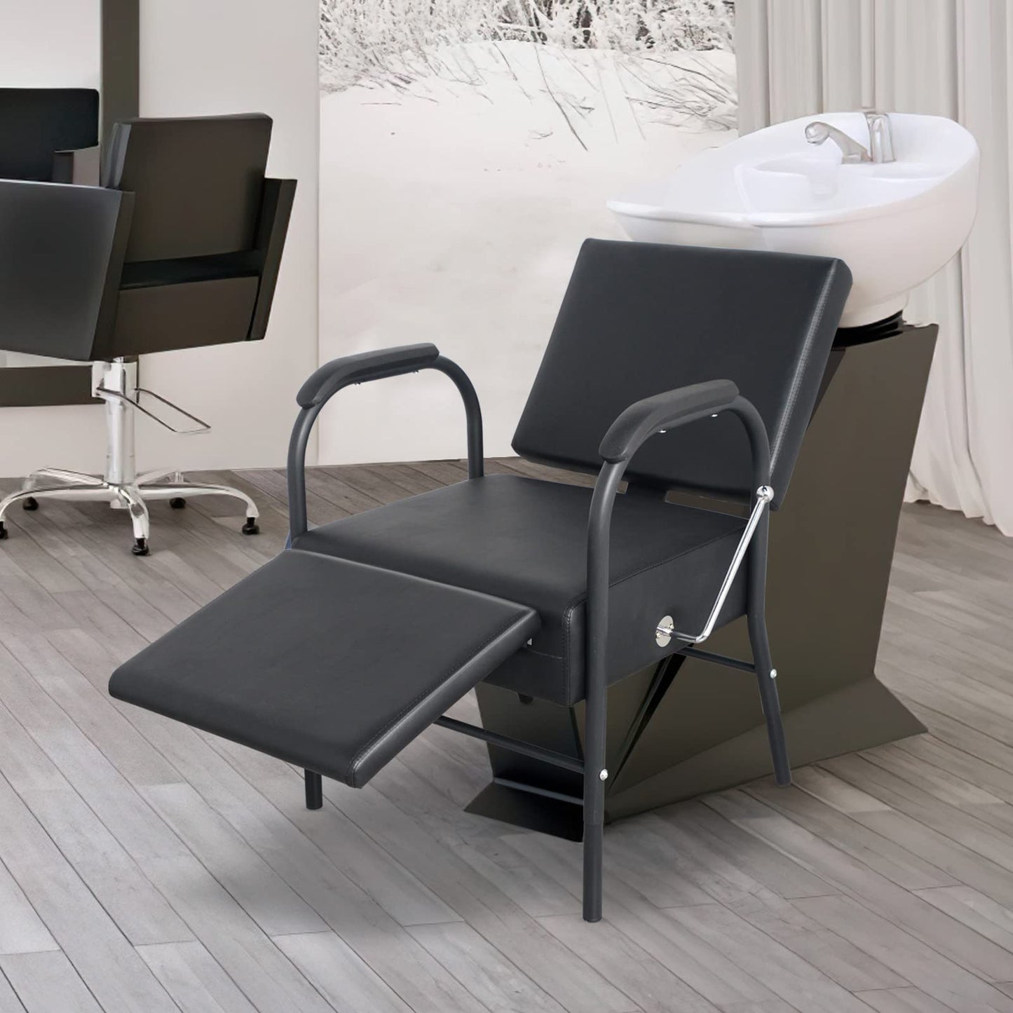 Reclining Salon Chair Barber Chair Styling Chair for Hair Stylist Salon Spa Beauty Equipment