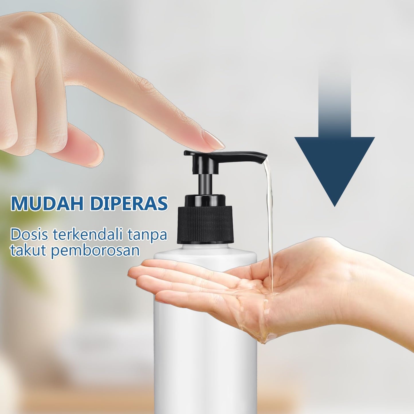 20 Pack Plastic Pump Dispenser Bottle Bulk, 8 oz Empty Lotion Bottle Refillable Containers with Pump for Shampoo Massage Oil Dispensing Travel Daily Life (White)