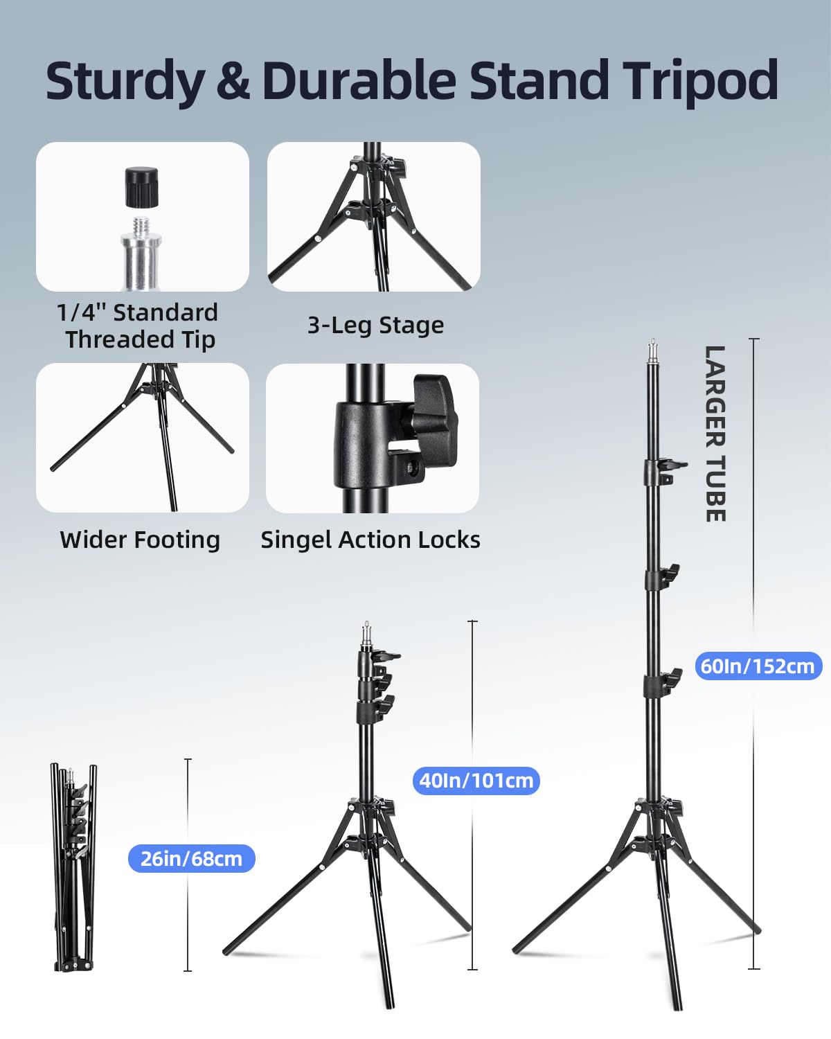 Skytex Softbox Lighting Kit 16x16in Soft Box 1Pack Upgrade 135W 2700-6400K 100V-240V E27 LEDBulb Continuous Photography Lighting,Photo Studio Light Equipment for Camera Shooting Video Recording