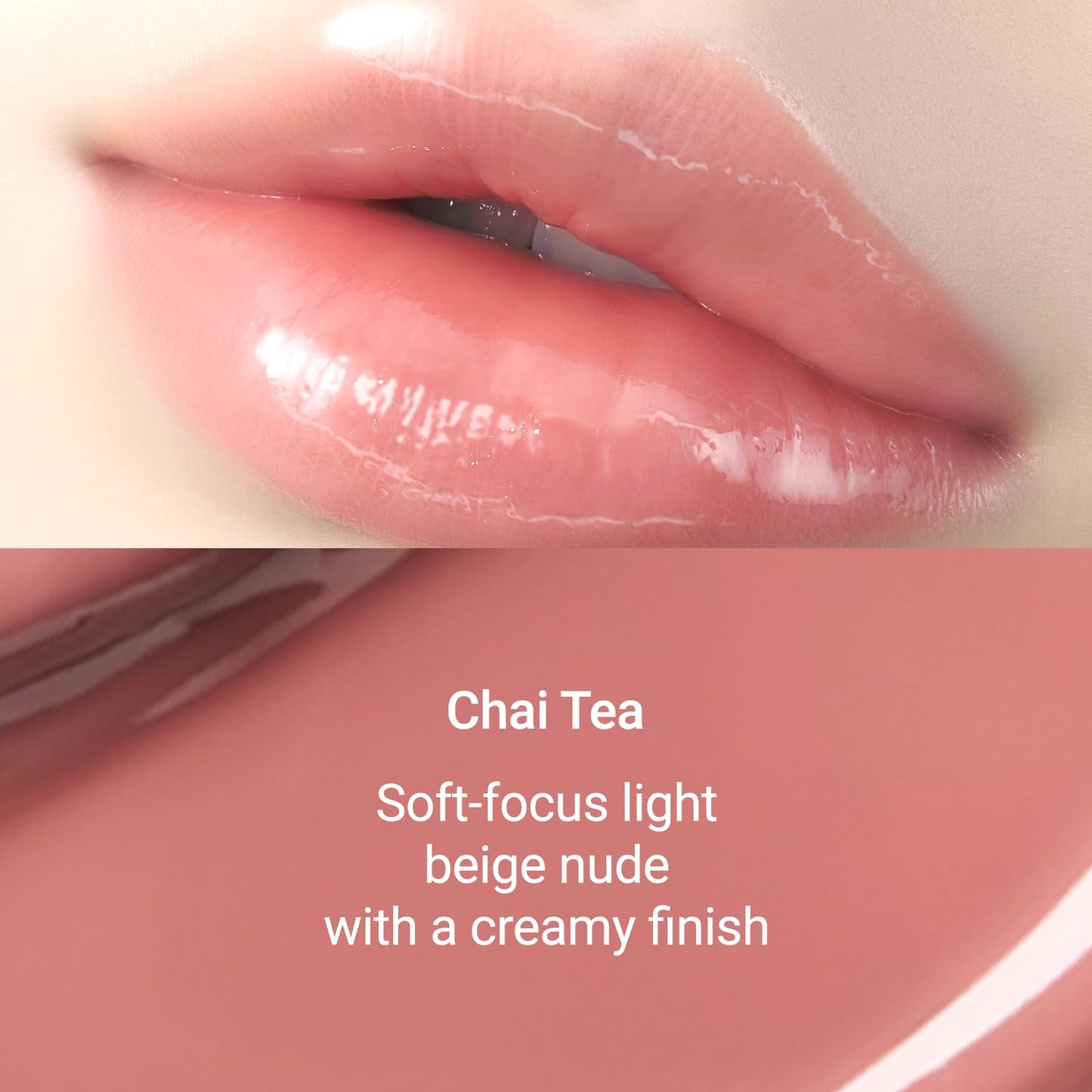 JUNG SAEM MOOL LIP-PRESSION Metal Serum Gloss | Hydrating Tinted Lip Balm with a Hygiene Precision Metal Applicator & Serum Infused Ingredients, Korean Lip Plumper Gloss (Chai Tea)