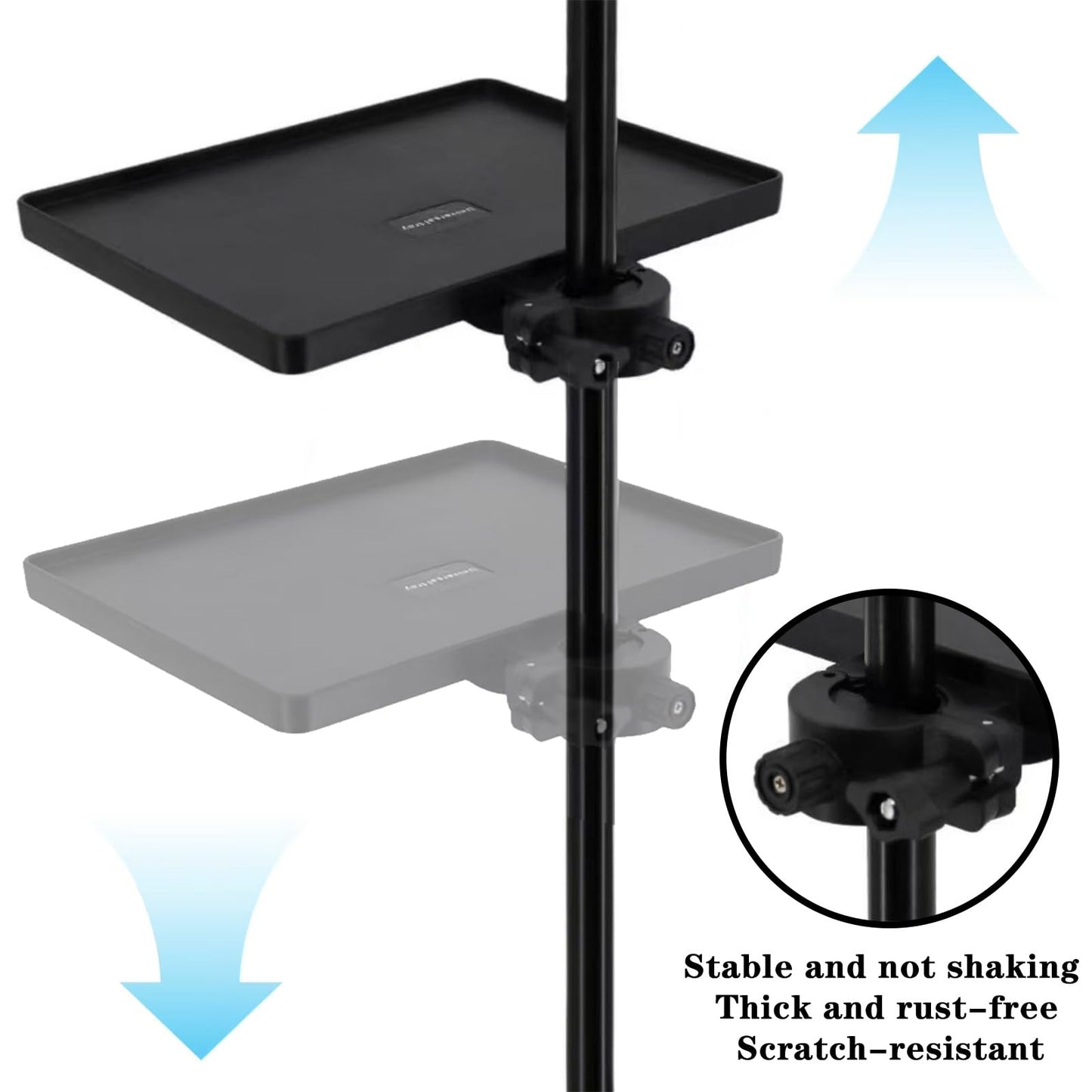 Lash Tray Holder Adjustable Lash Trays Organizer Attachment with Phone Holder Functional Eyelash Trays for Lash Techs Lash spa salon Lash Extension Supplies 10.6"x 8"
