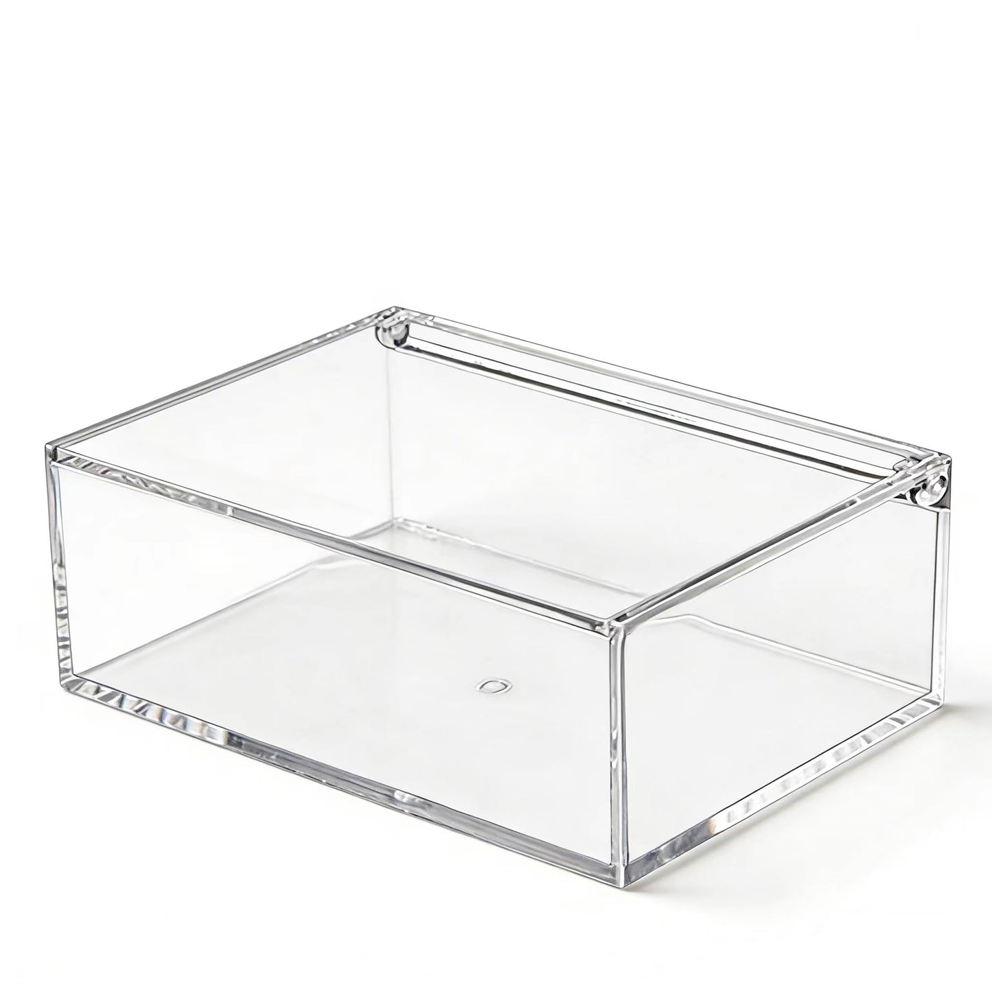 KissYou Acrylic Box Clear Boxes with Hinged Lid Transparent Display Square Cube Storage Organizer Containers for Wedding,Easter and Jewelry Box