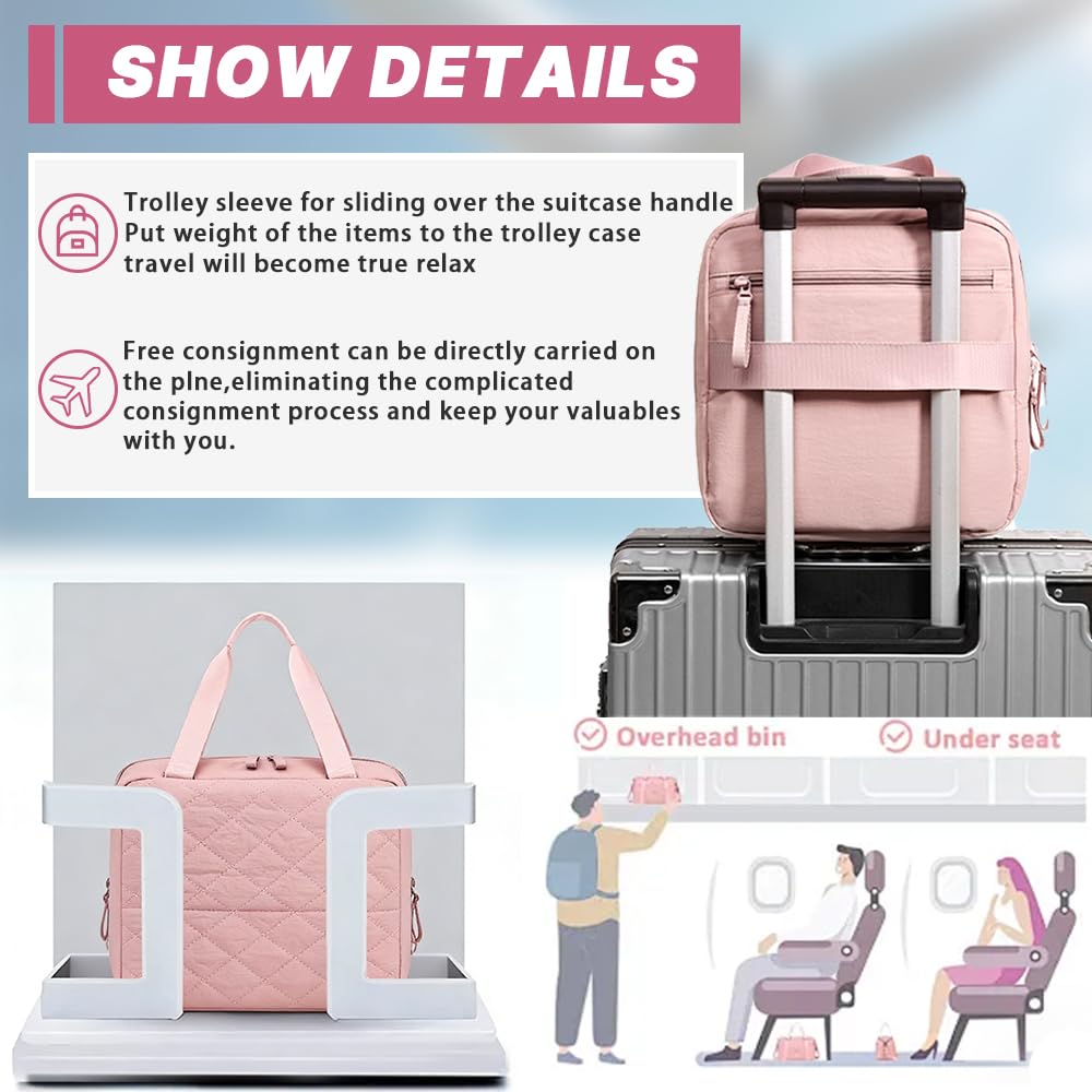 Geerlaqaly standing makeup bag, toiletry Bag 2-in-1 Women's Large Capacity Foldable Travel Makeup Storage Bag, Dry wet separation layer,Portable,black