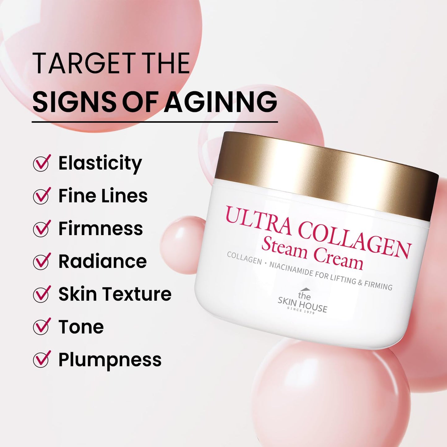 The Skin House ULTRA COLLAGEN Glow Skin Duo Pack, Hydrating Ampoule Mist & Steam Cream Set, Retinol, Deep Moisture Collagen & Niacinamide, Gift for Dry Skin, K-Beauty Moisturizing Glow Kit