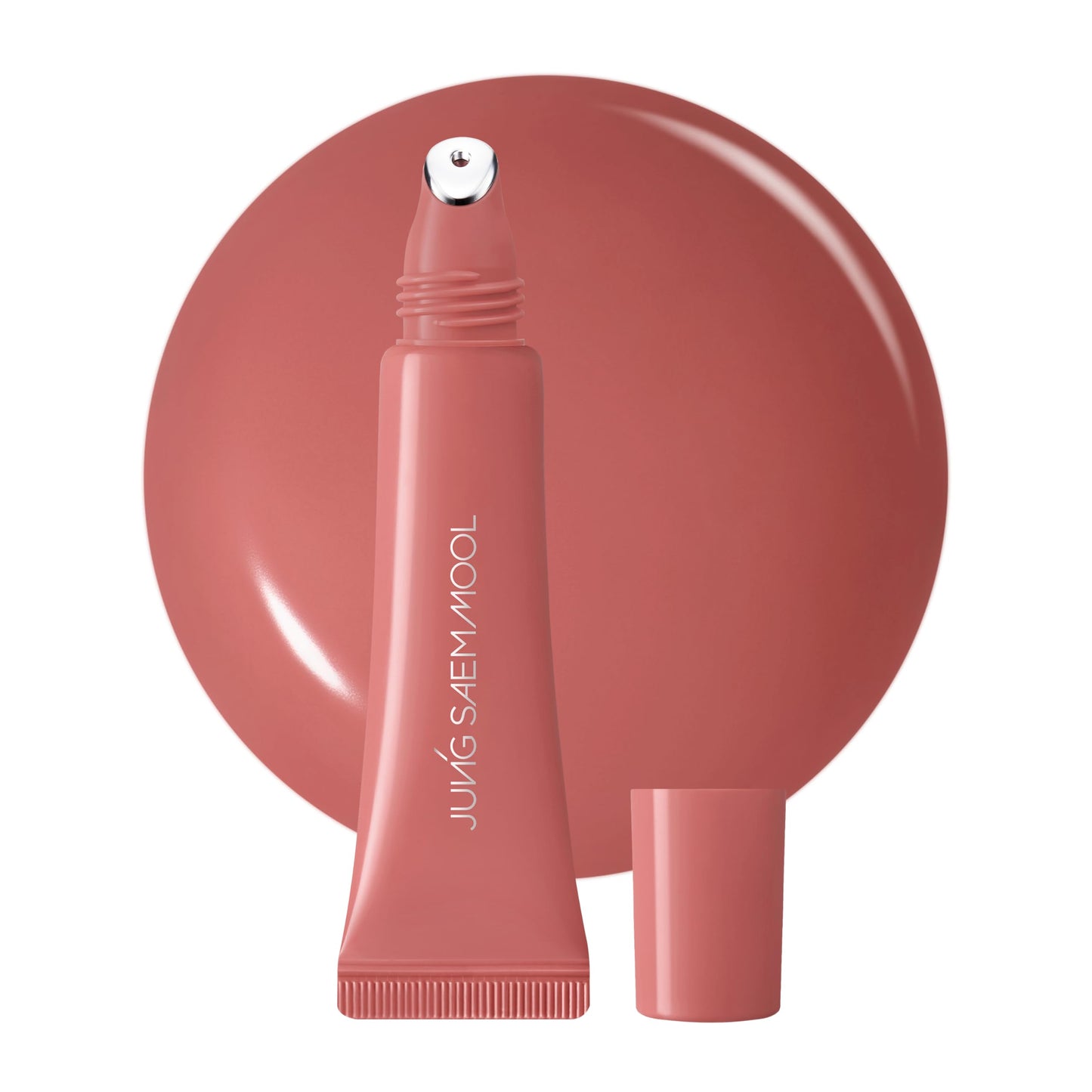 JUNG SAEM MOOL LIP-PRESSION Metal Serum Gloss | Hydrating Tinted Lip Balm with a Hygiene Precision Metal Applicator & Serum Infused Ingredients, Korean Lip Plumper Gloss (Burnt Sienna)