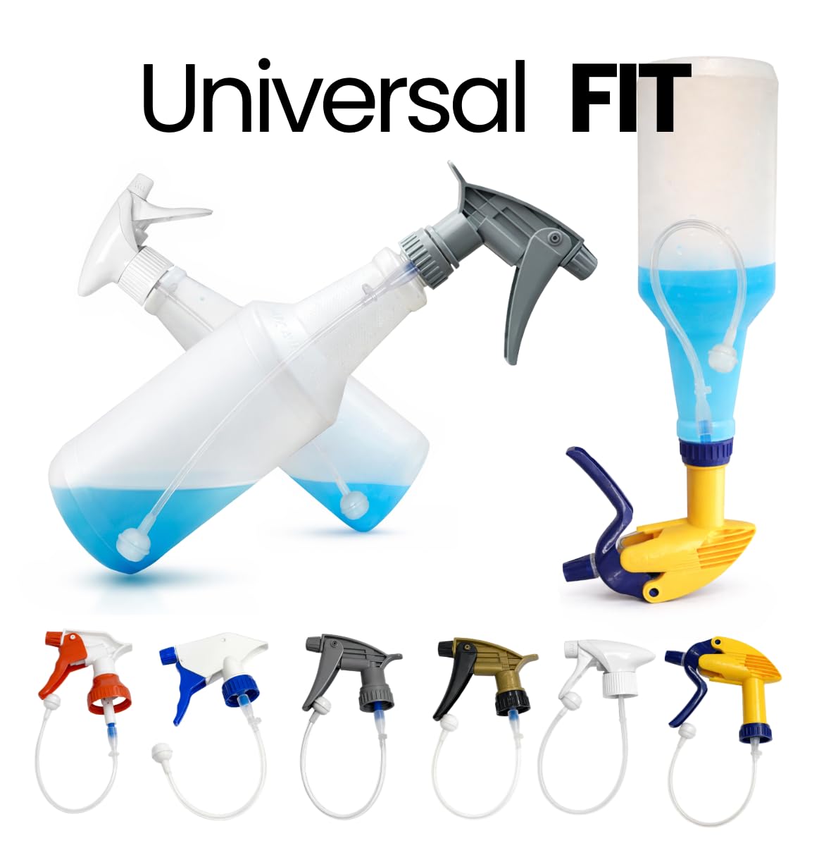Tilted 360 Spray Bottle Adapter - Universal and Reusable Spray bottle adapter - Turn Any Spray Bottle Into a 360 Sprayer! (6)