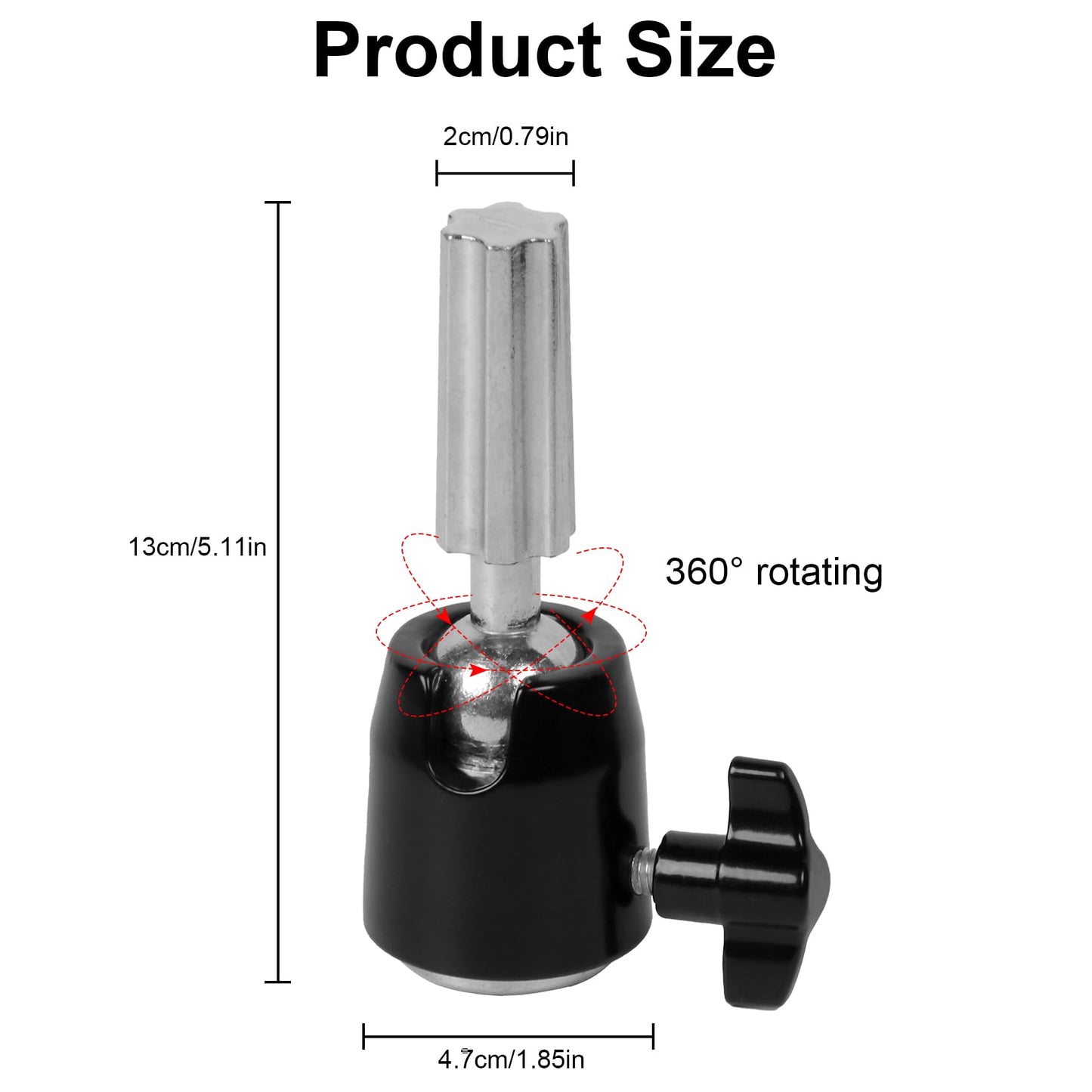 NomadSphere Heavy Duty Wig Stand Tripod Adjustable up to 62 Inch, 360° Rotation with Non-Slip Base and Hook Carry Bag for Hair Styling Training Display