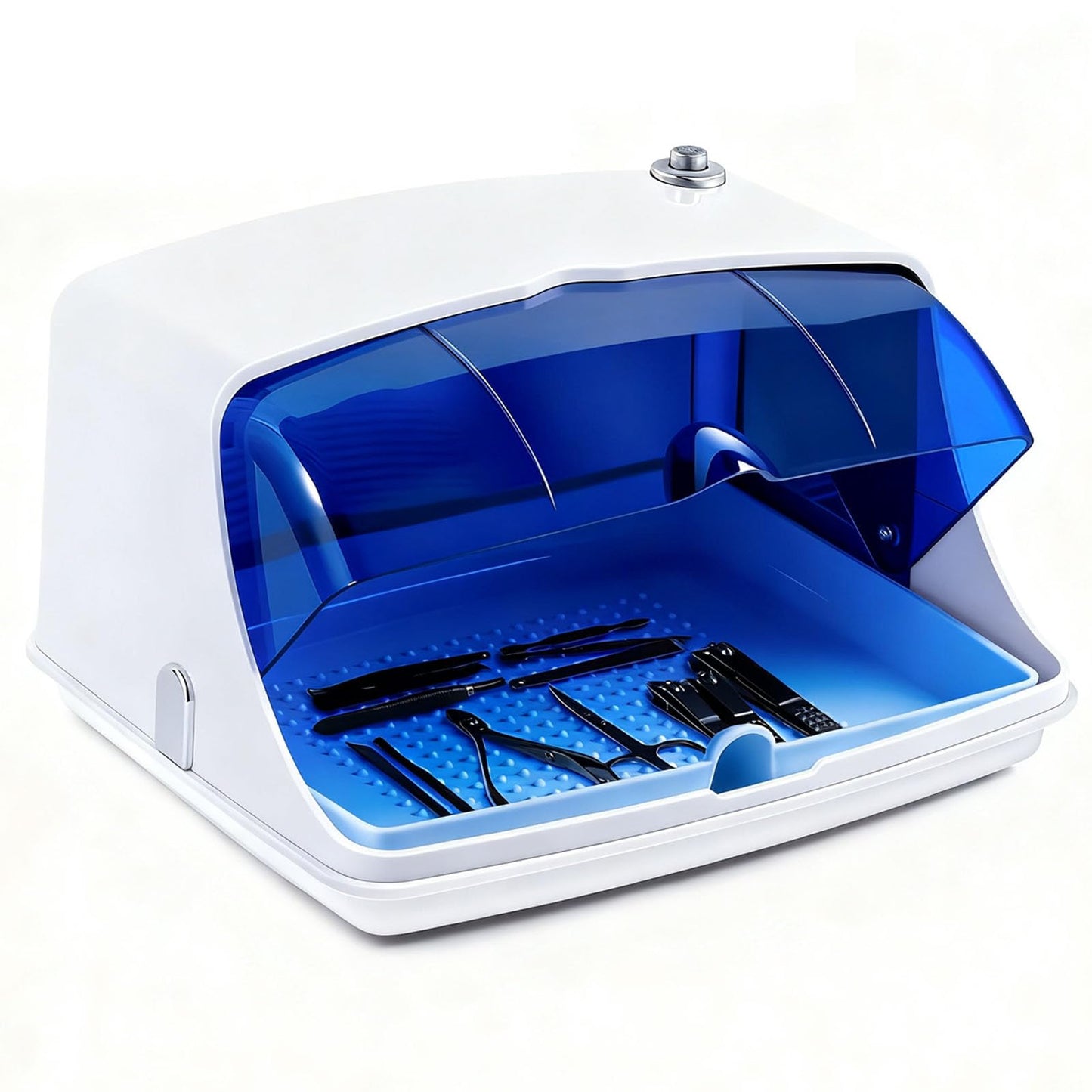 ALLGLAM Large Capacity Nail Art Tool Sterilizer Box for Salon & Home Use - Professional Sterilizer Organizer for Manicure, Esthetician, Tattoo & Dental Accessories