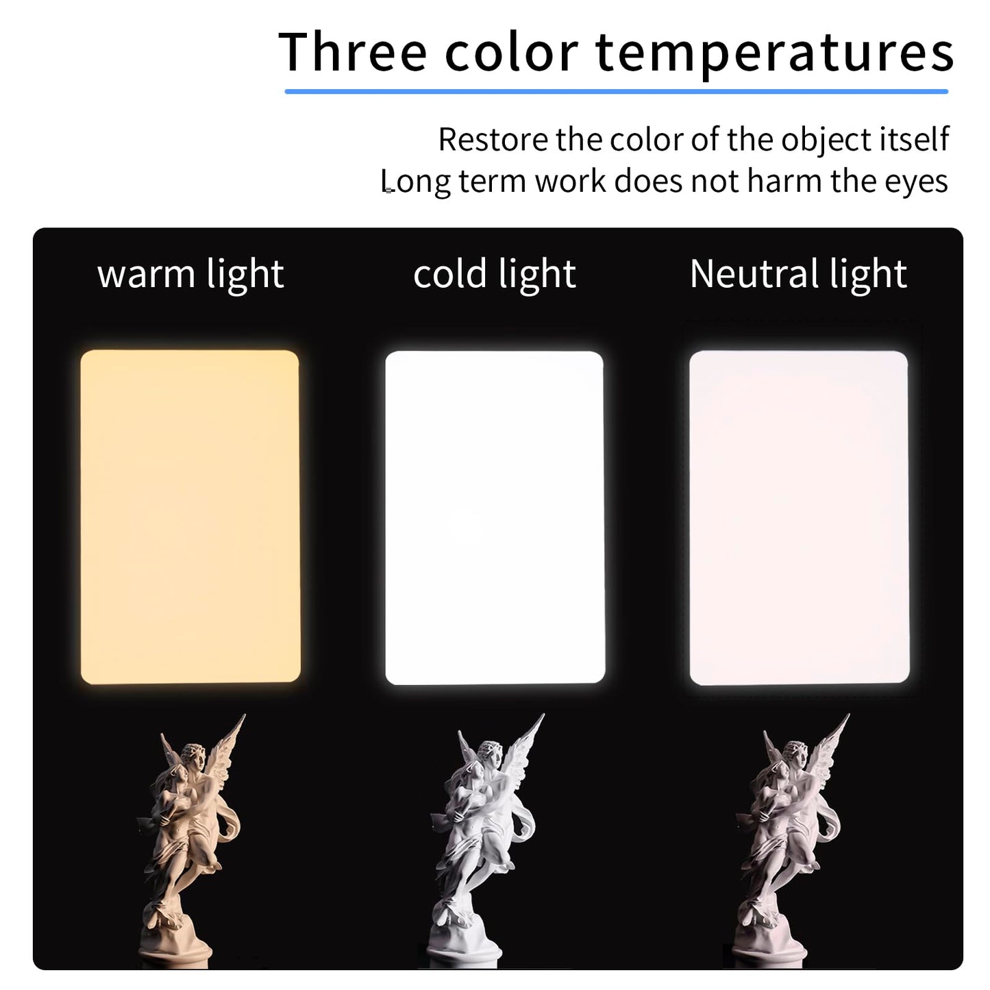 New wall-Mounted Tattoo lamp, Maximum 83 inches (210 cm), 19-inch Large LED Panel, Super Bright Work, Suitable Eyelash Extension, Beauty, Hairdressing, Photography and Live Broadcast