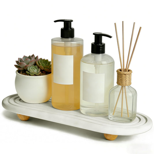 Instant Dry Sink Tray, Anti-Slip Stone Sink Caddy, Durable Kitchen Sink Organizer, Quick Dry Water Absorbing Stone Tray for Bathroom Counter, Stone Soap Tray