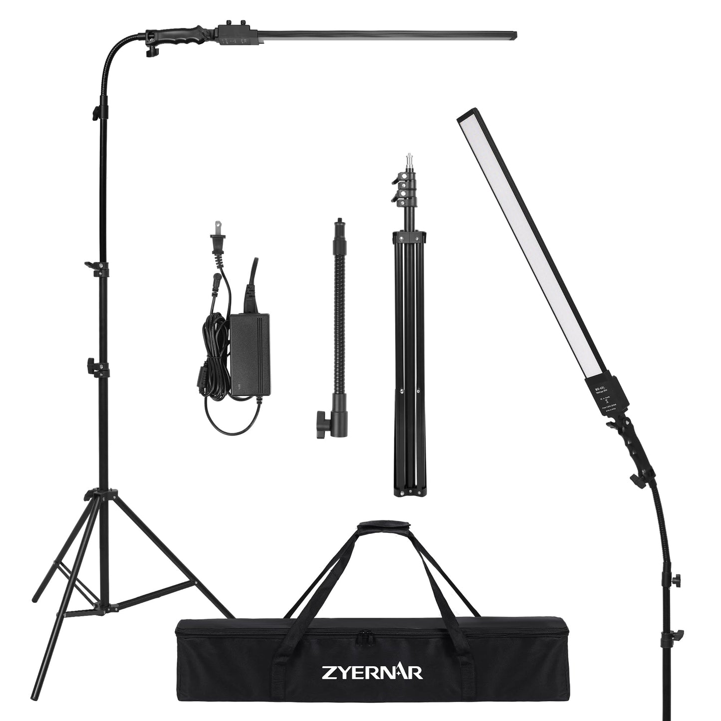 Photography Studio LED Lighting Kit with Adjustable Stand & Soft Tube, Ideal for Studio, Beauty & Tattoo Applications