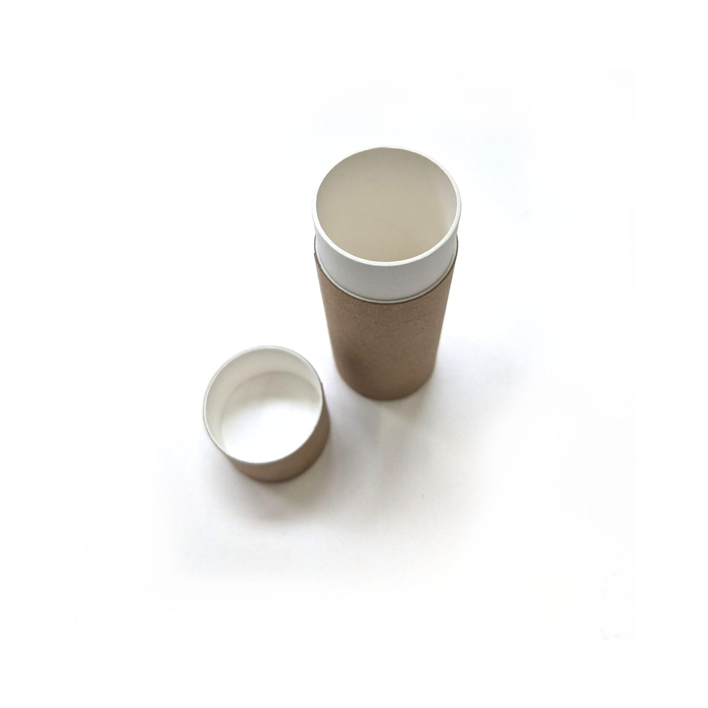 Empty Cardboard Deodorant Containers - 2.0 oz Push-up style, top-fill, reusable and biodegradable (6-Pack)