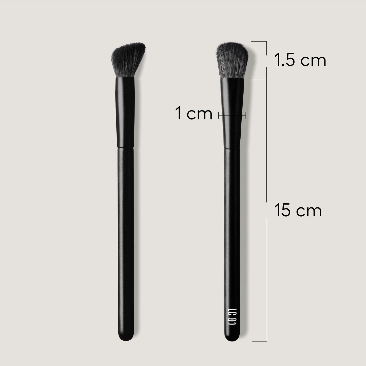 rephr LC 01 Concealer Brush, Synthetic Bristles, designed for Liquids and Cream Based Products
