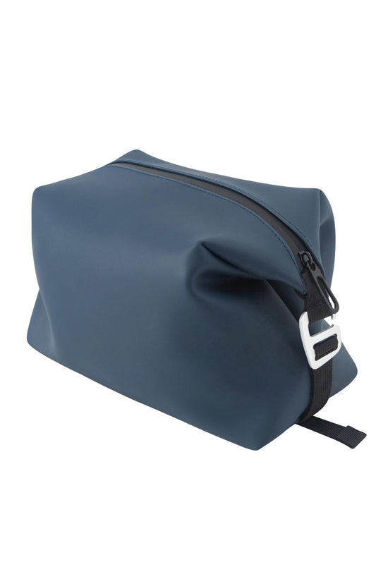 Onbagway 6"x 11" 6L Large Silicone Toiletry Bag,Waterproof Leakproof Foldable Travel Organizer,Dopp Kit Alternative for Men & Women,Navy Bule