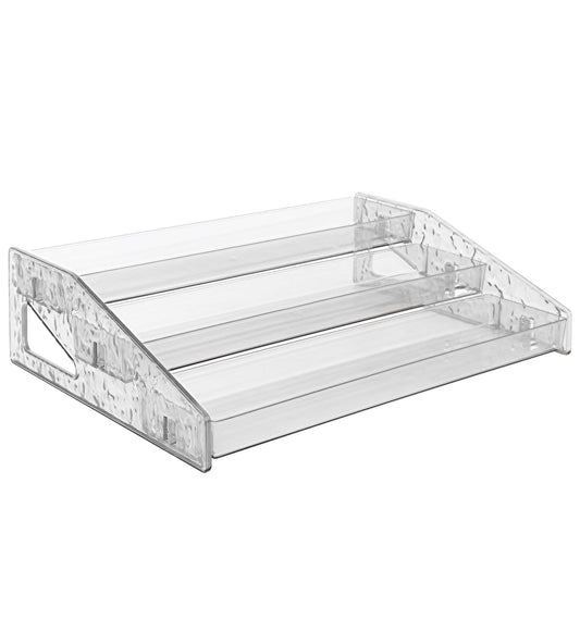ANLEM Acrylic Display Riser, 3 Tier Perfume Organizer Stand, Cupcake Holder, Display Shelf for Figures and Collection, Dessert Shelves