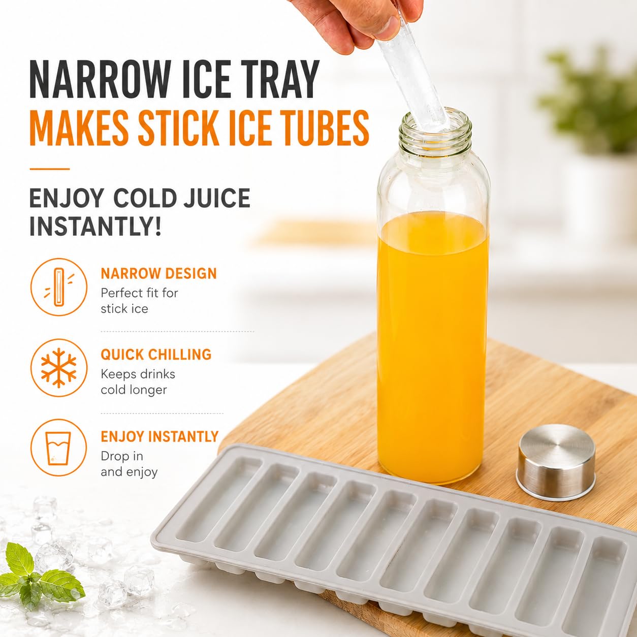 Zukro Glass Juice Bottles with Lids 18 oz, Leak Proof Reusable Clear Glass Bottle with Stainless Steel Airtight Cap for Juicing, Water, Smoothie, Homemade Beverage, Fridge Safe, BPA Free, Set of 6