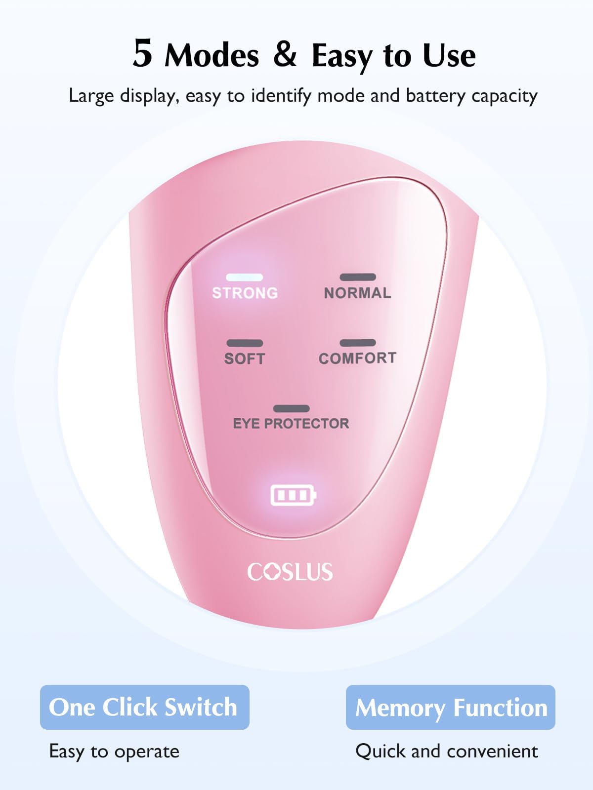 COSLUS JMY05 Facial Cleansing Brush Silicone Face Scrubber: Waterproof Rechargeable Face Wash Brush, 4 Cleansing Modes, Electric Face Exfoliator for Men Women Cleaning, Exfoliating, Massaging