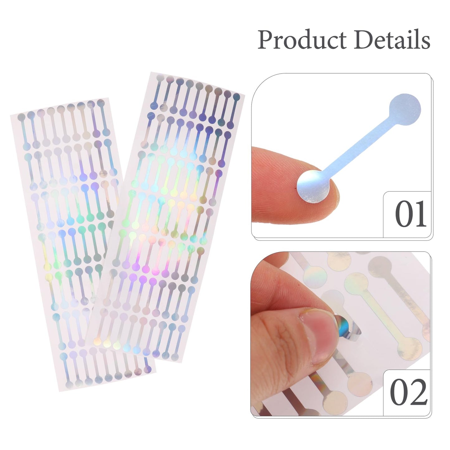 LALAFINA Self Adhesive Seal Stickers 1.18 Inch Long Packaging Labels for Cosmetic Bottles Essential Oil Box Sealing Tamper Evident Stickers 500 Pcs