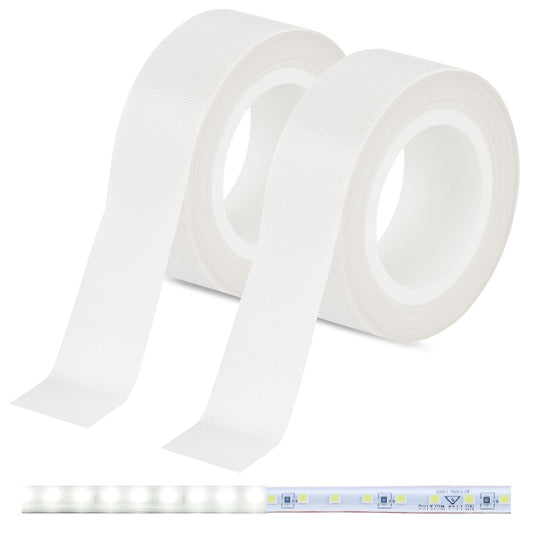 Light Soften Tape 2 PCS 0.78inx32.8ft LED Light Strip Masking Tape for Slightly Diffuser Light,White