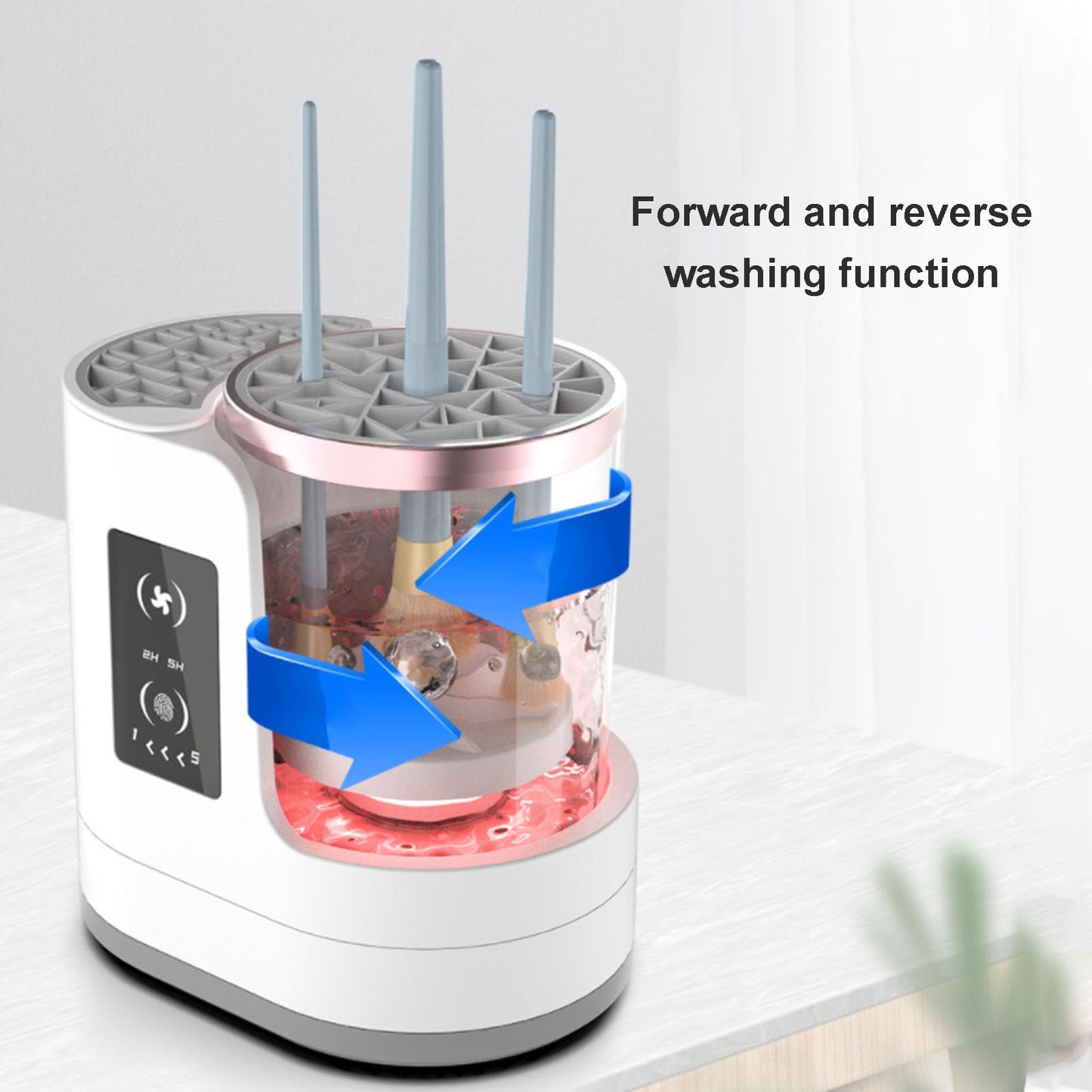 Electric Makeup Brush Cleaner Machine with Dryer and Holder, Automatic Makeup Brush Cleaning Machine, 3 IN 1 USB Cosmetic Beauty Makeup Brushes Tool Washer for All Size Makeup Brushes
