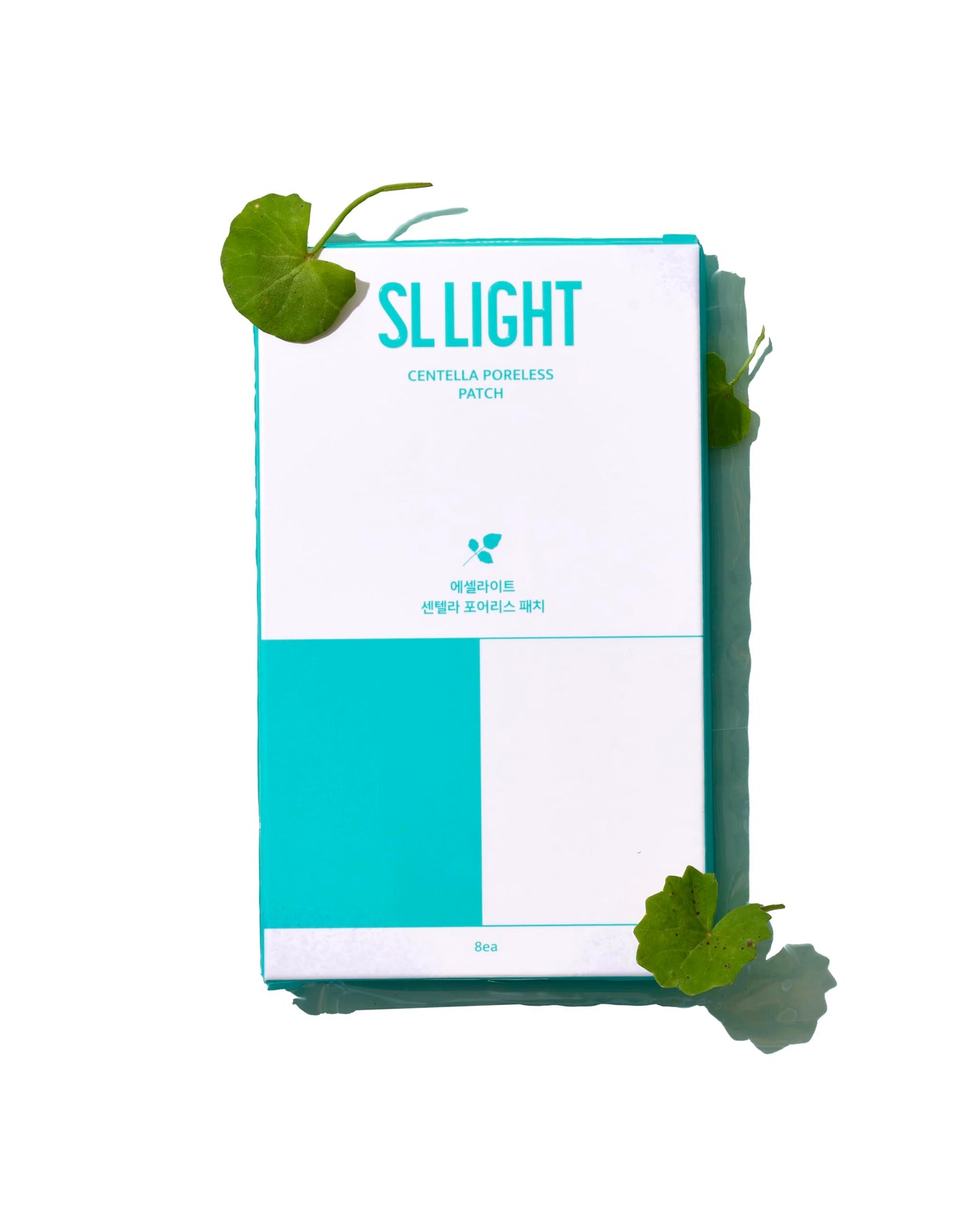 SLLIGHT Centella Poreless Patches | Hydrocolloid Nose Patches for Blackhead Removal & Sebum Control | Centella Asiatica Nose Pore Cleaner for Skin Soothing | Korean Skincare | 8 Count