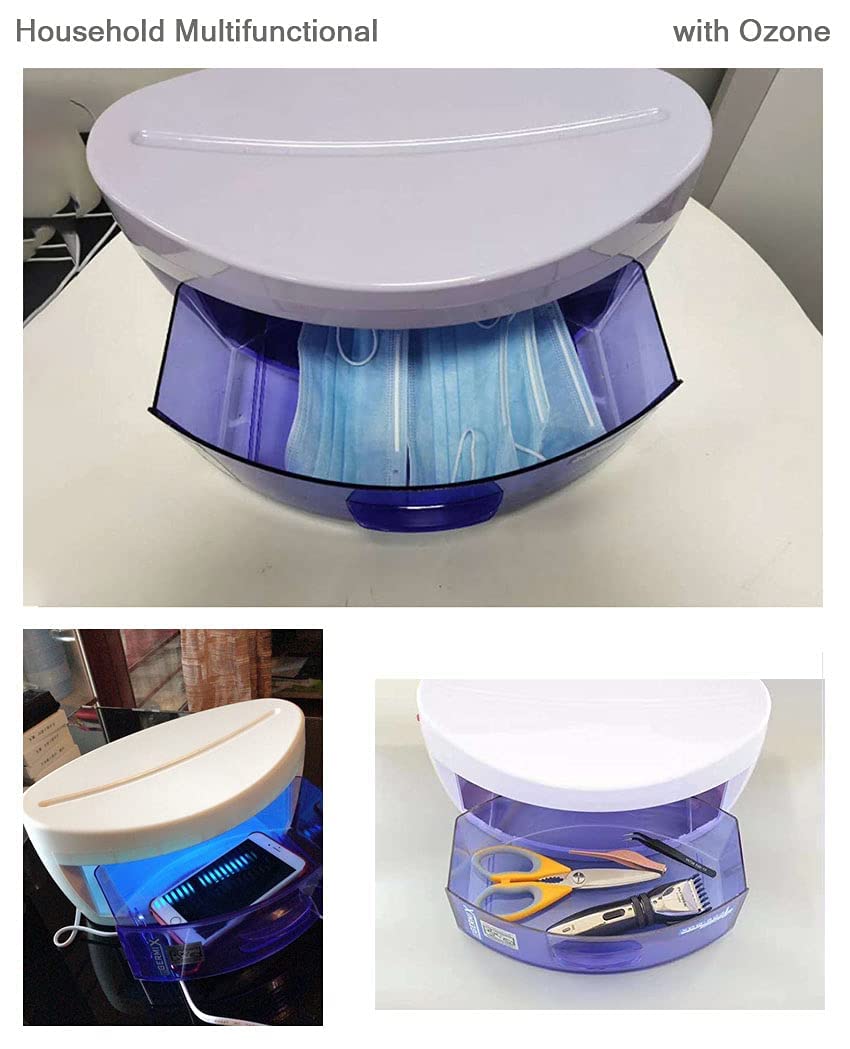 Nail Tool Sterilizer Disinfection Cabinet Ozone Disinfect for Nail Tools Nail Art Equipment Tool Manicure Portable Nail Disinfection Box Hairdressing Tool,Multipurpose for Health & Household