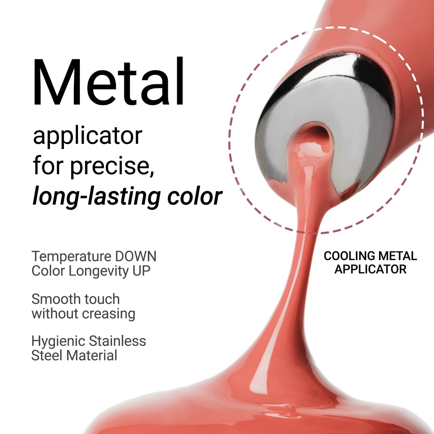 JUNG SAEM MOOL LIP-PRESSION Metal Serum Gloss | Hydrating Tinted Lip Balm with a Hygiene Precision Metal Applicator & Serum Infused Ingredients, Korean Lip Plumper Gloss (Burnt Sienna)