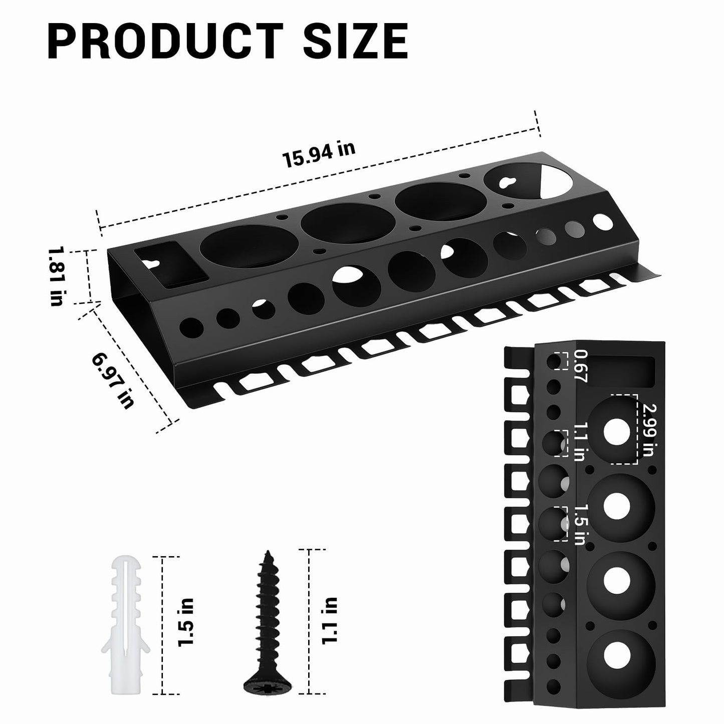 Car Cleaning Brush and Spray Bottle Storage Rack, Wall Mount Bottle Organizer Detailing Brush Organizer Holder，Car Beauty Shop Accessory Display，Spray Containers Tool for Auto Repair Shops Garages