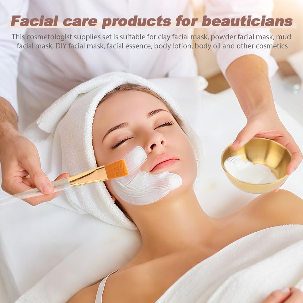 25 Pcs Esthetician Supplies, Stainless Steel Facial Bowls, Mask Applicator Tool, Professional Facial Supplies Set for Estheticians