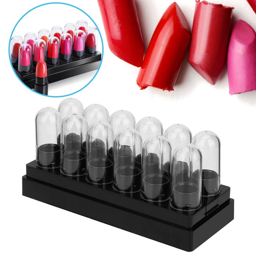 Saluaqui 12pcs Plastic Lipstick Sample Tube Mini Lip Balm Empty Tube DIY Cosmetic Tool, Refillable Empty Lip Balm Gloss Containers Bottles for Women DIY Makeup, Wholesale Business