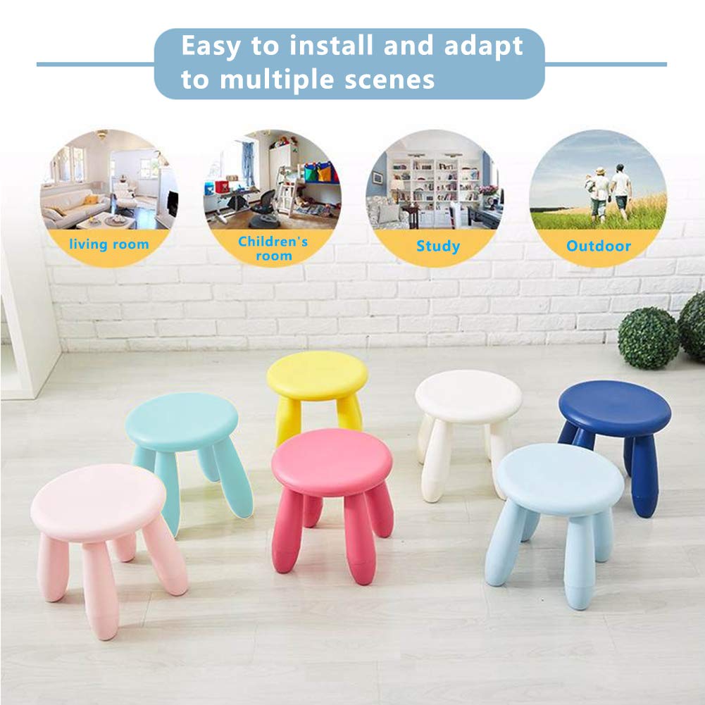 Kids Step Stool, Kindergarten Study Stools, Lightweight Footstools are Sturdy and Durable, Very Suitable for Use in The Kitchen, Bathroom and Bedroom (Red Wine)