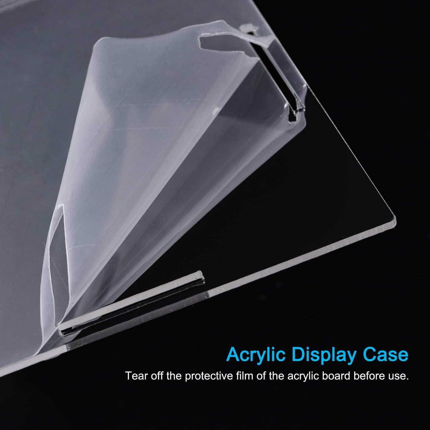 MECCANIXITY Acrylic Display Case Box Clear Dustproof Protection Showcase 6.3x6.3x14.1 Inch for Collectibles Display
