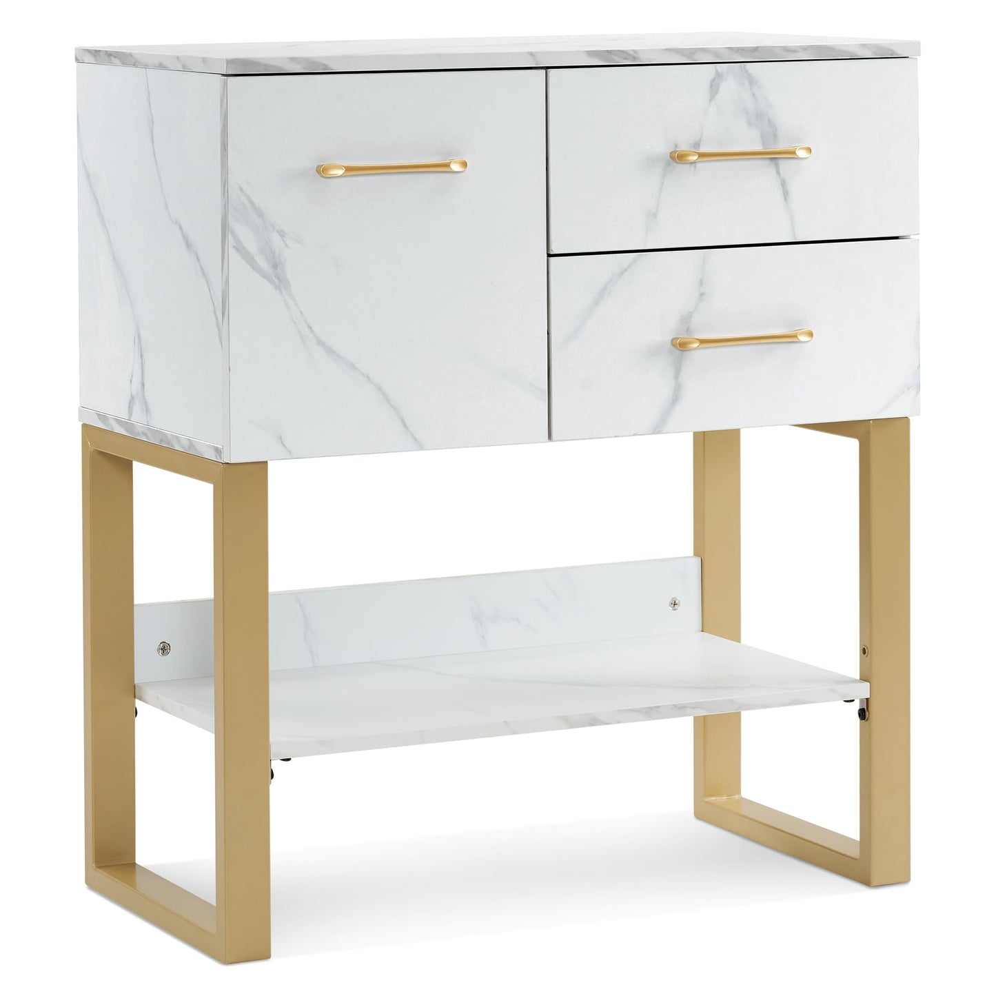 BarberPub Beauty Barber Station, Spa Wall Mount Storage Cabinet, Salon Equipment for Hair Stylist, Spa Beauty Makeup Organizer, 31.4"(L) x 16.5"(W) x 35.7"(H) 3185 (White)
