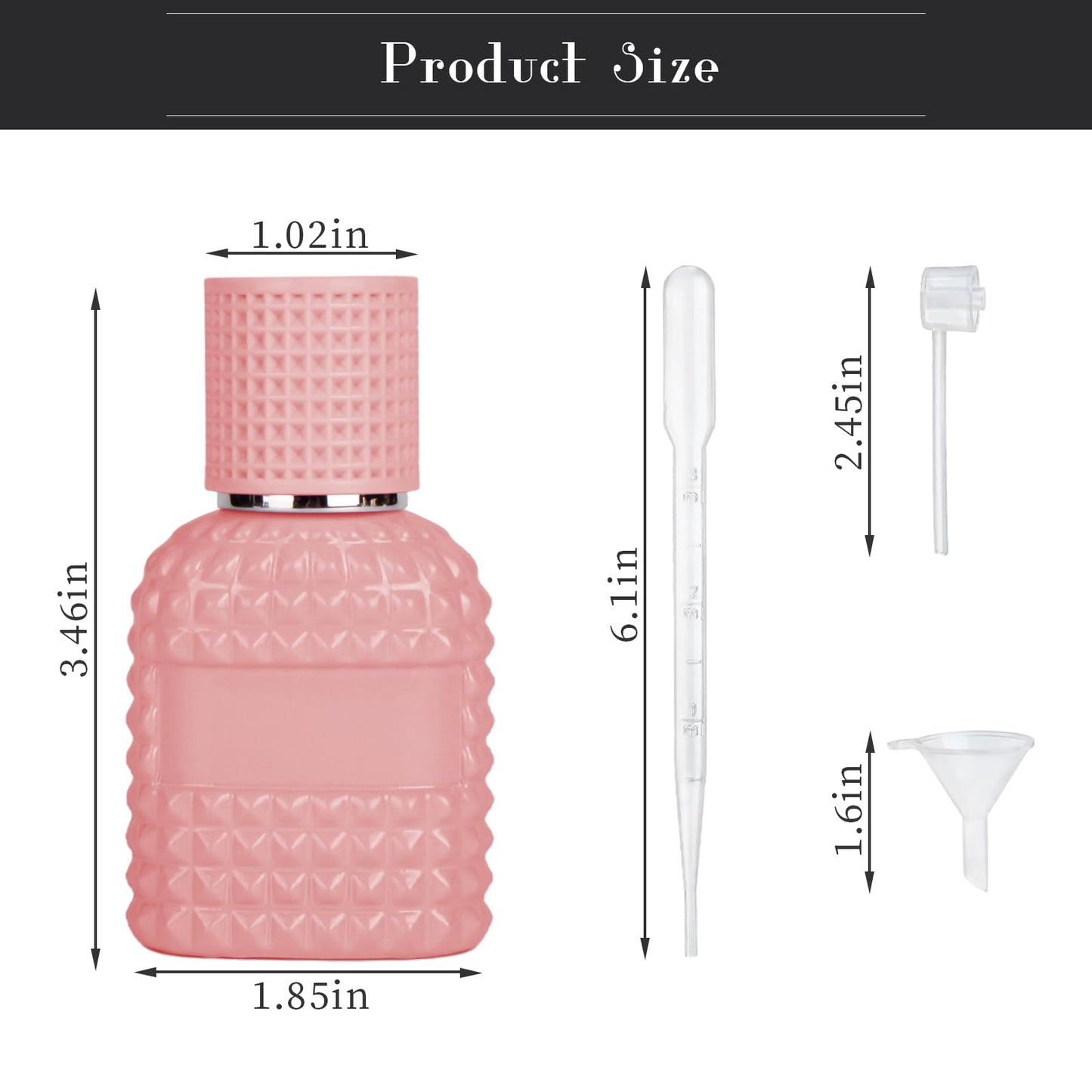 Gsteng 4 Pack Refillable Spray Perfume Bottles, 30ML Colorful Thick Glass Empty Perfume Bottles, Perfume Atomizer Travel Cologne Sprayer Bottles
