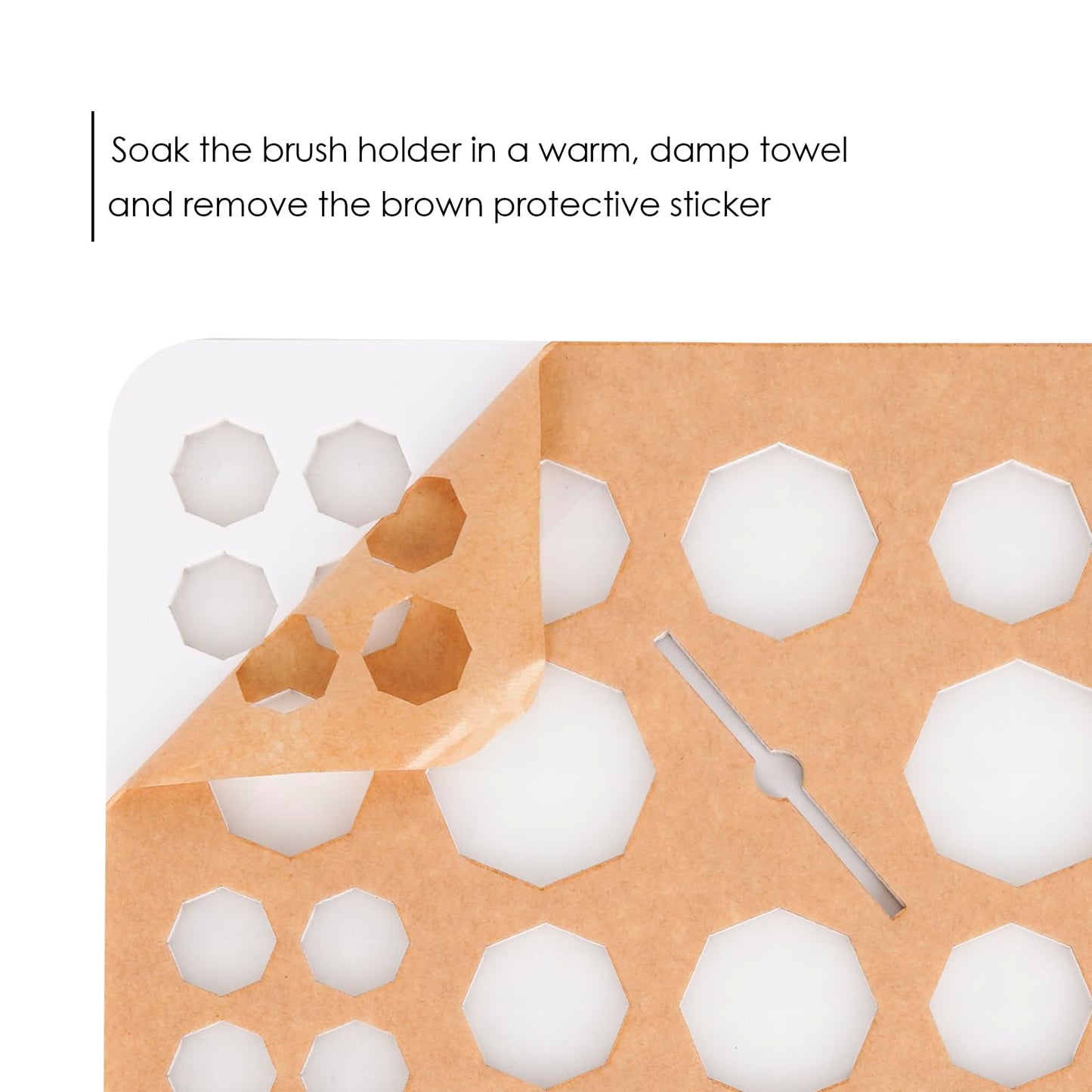 DODAMOUR Makeup Brushes Drying Rack with Silicone Mat, Adjustable Makeup Brush Holder, Makeup Brush Display Dryer Stand, 26 Holes Acrylic Brush Organizer Stand (White)