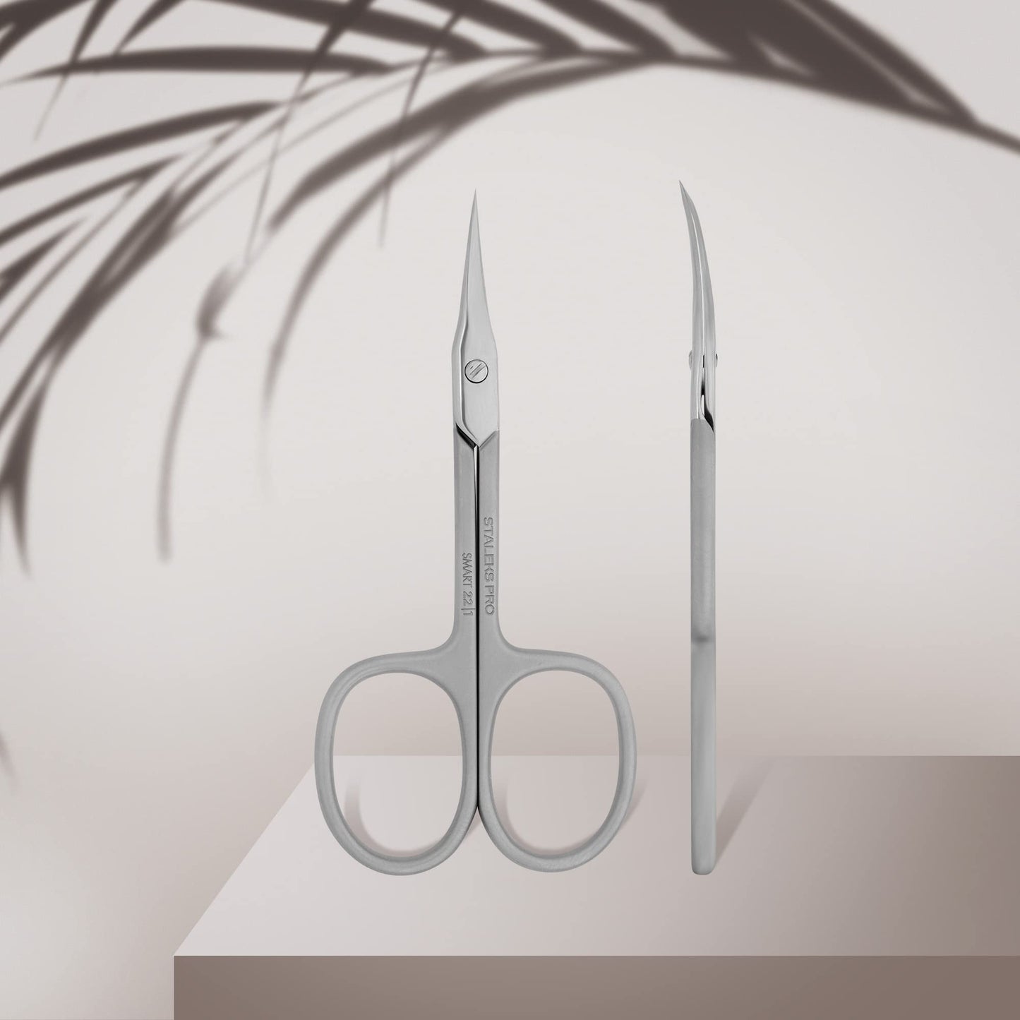 Staleks Pro Smart 22 Type 1 Cuticle Scissors – Medium Straight Handles – Slim Blades for Clean Cuticle Trimming