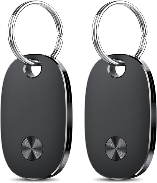 Air Tracker Tags-4 Pack, Bluetooth Tracker Works with Apple Find My APP (iOS Only), Keys Finder and Item Locator for Luggage, Backpack, Suitcases, Replaceable Battery, IP67 Waterproof Tracking Tag