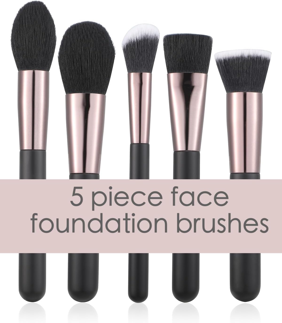HAPPITON Makeup Brushes Set 17PCS Beauty Tool Kits for Eye Face Foundation Blender Concealer Makeup Brush With Rotating Turnable Holder