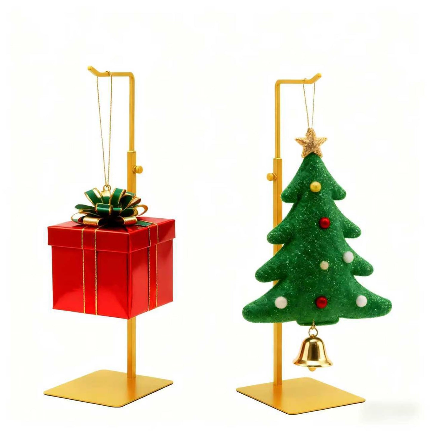 KMtilsh Purse Holder, Adjustable Purse Display Stand , Golden Handbag Display Stand, Hanger Rack for Bags, Suitable for Desktops, Wardrobes and Commercial Storeshook Stand