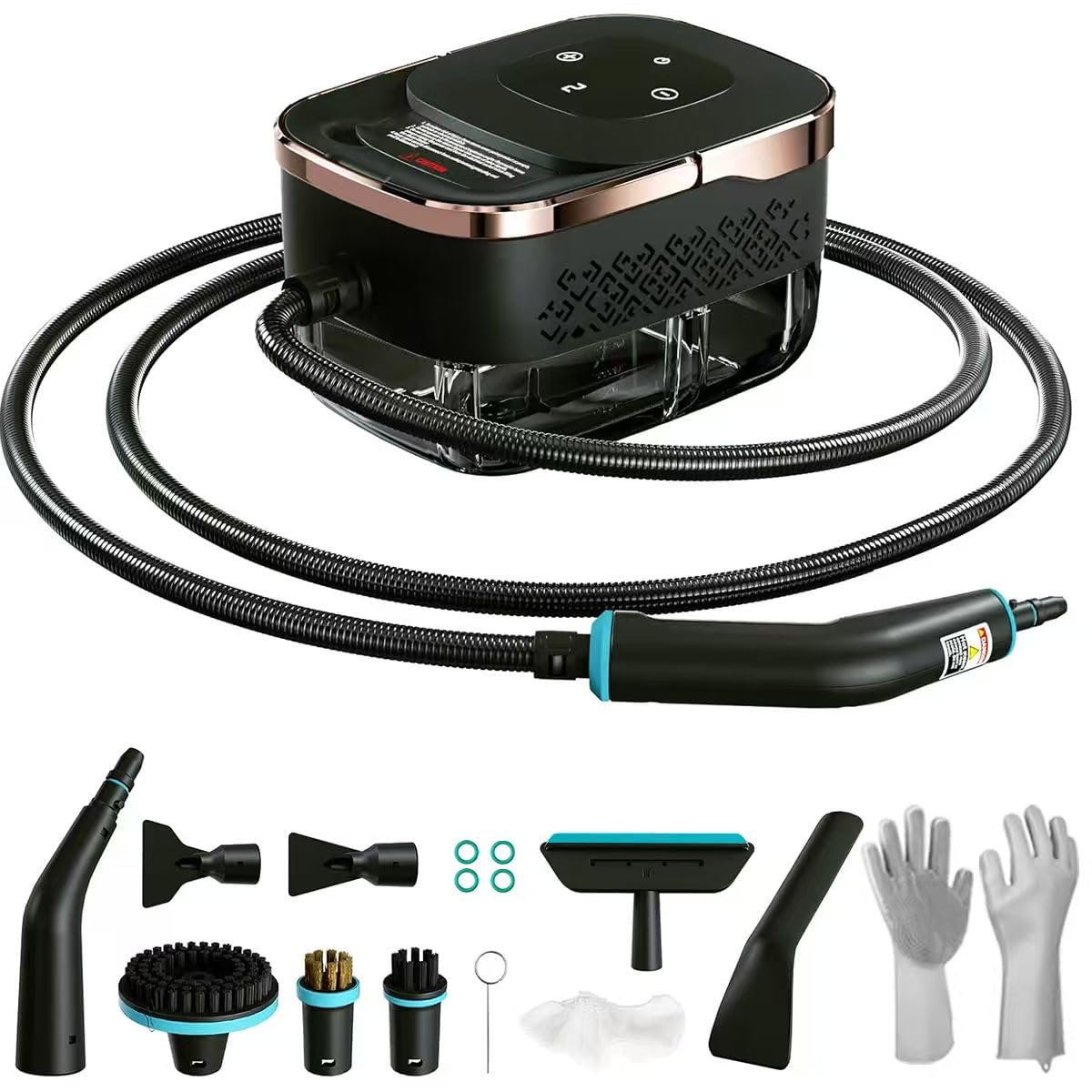 Steam Cleaner for Home, Powerful Steamer for Cleaning, 4Bar Pressure & 15S Instant Heat, Multipurpose Cleaning Steamer with Replacement Heads for Home, Dirt, Grease, Grout, Tile,Floor, Car Detailing