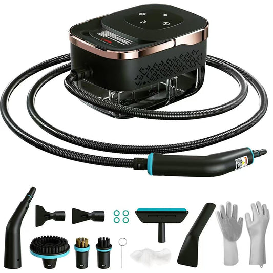 Steam Cleaner for Home, Powerful Steamer for Cleaning, 4Bar Pressure & 15S Instant Heat, Multipurpose Cleaning Steamer with Replacement Heads for Home, Dirt, Grease, Grout, Tile,Floor, Car Detailing