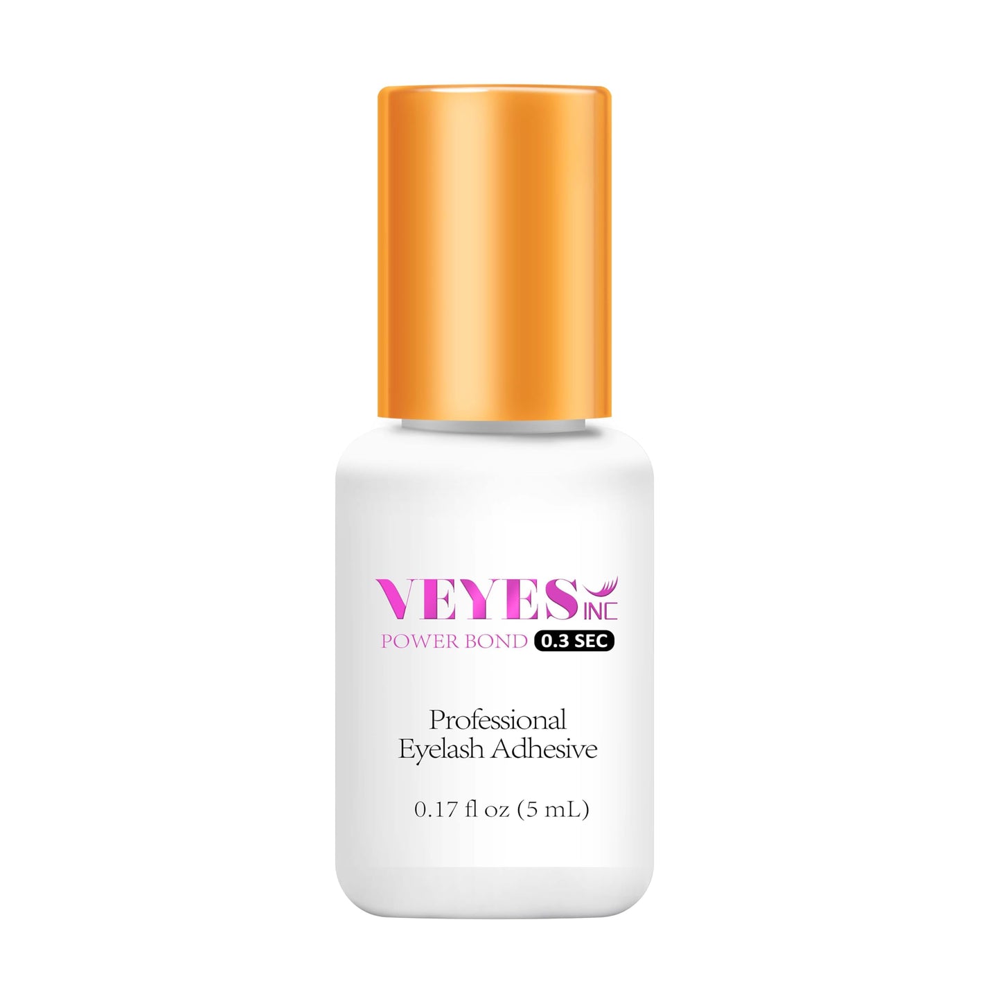 VEYES INC Eyelash Extension Glue 0.3 Sec Drying Up to 8 Weeks Retention Black Lash Adhesive Salon Use for Lash Tech 0.17 fl.oz / 5ml