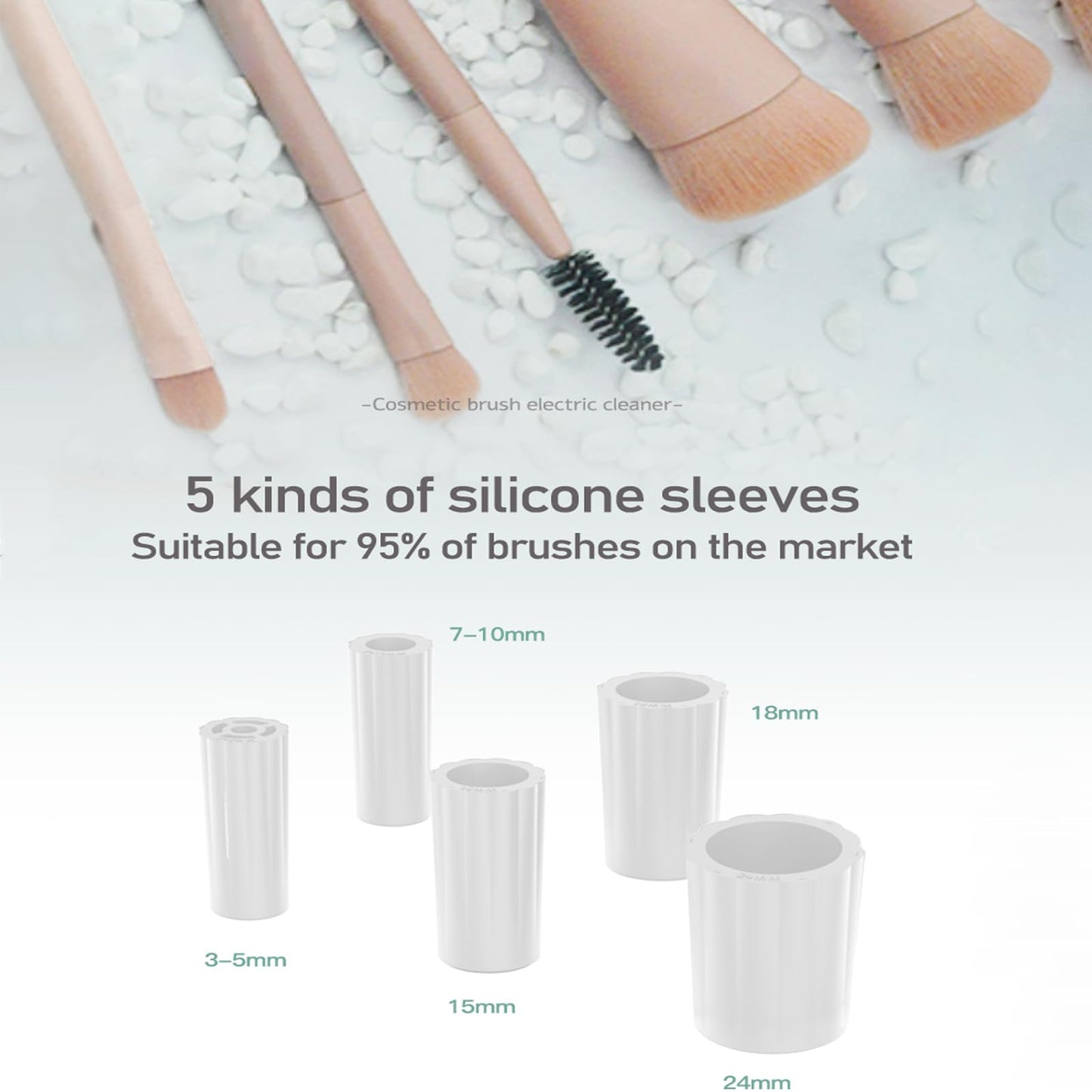 BomCot Electric Makeup Brush Cleaning Drying Machine, Portable and Efficient Cleaner with Three-Level Cleaning and Spin Drying Adjustment Functions