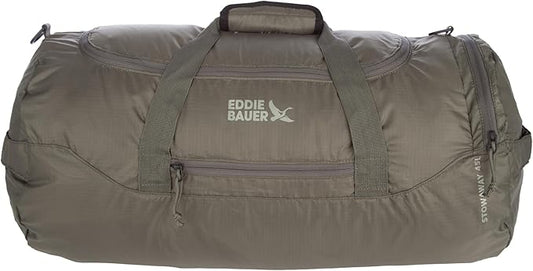 Eddie Bauer Stowaway Packable Duffel Bag | Travel | Foldable | Lightweight | Durable | Ripstop Polyester