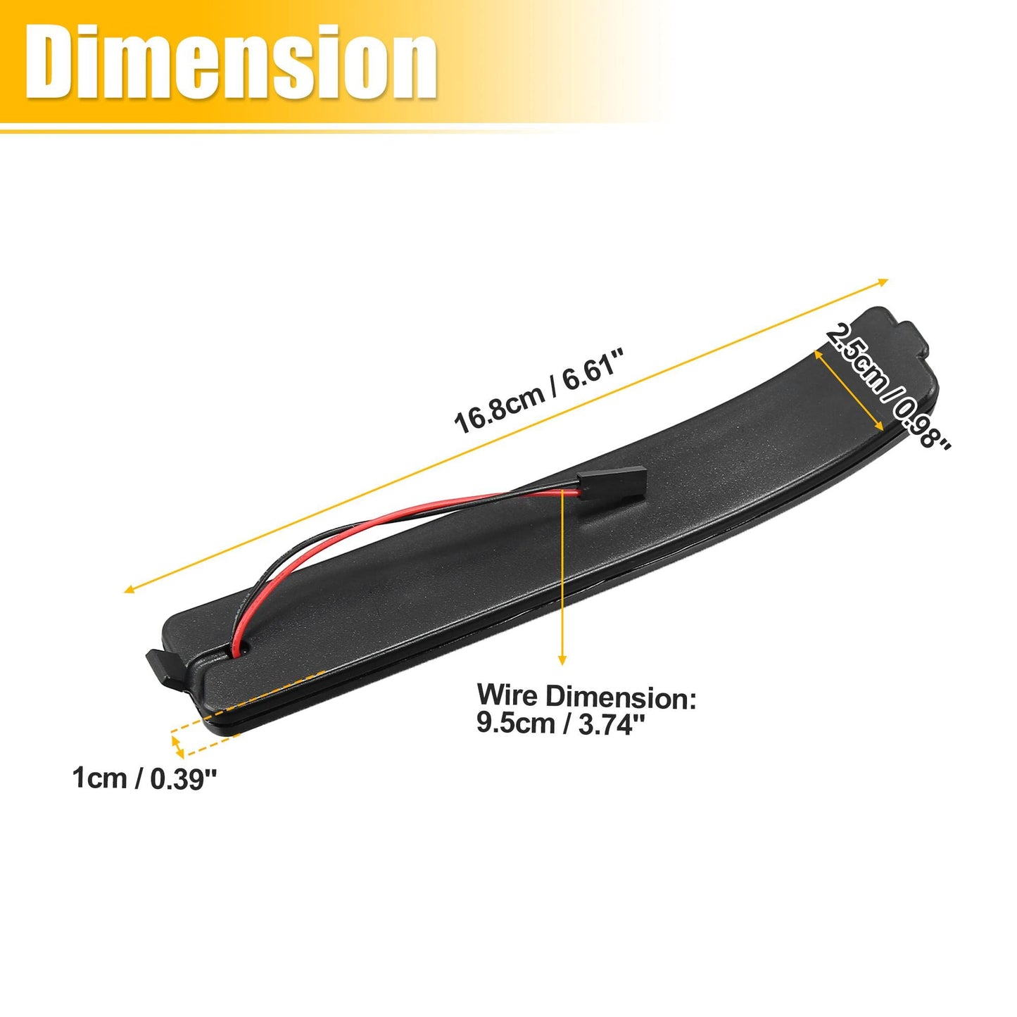 X AUTOHAUX LED Turn Signal Light Assembly for Ford F-150 2009-2014 9L3Z-17E749-AA Rear View Mirror Side Marker Lights Reflector Indicator LED Turn Signal Lamp Assembly Amber Light 2pcs