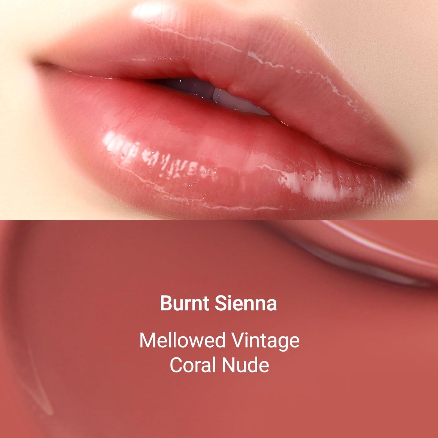 JUNG SAEM MOOL LIP-PRESSION Metal Serum Gloss | Hydrating Tinted Lip Balm with a Hygiene Precision Metal Applicator & Serum Infused Ingredients, Korean Lip Plumper Gloss (Burnt Sienna)