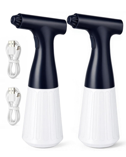 Wedama Electric Spray Bottle, 17 oz Empty Spray Bottles Automatic Spray Bottle Continuous Spray Bottle Rechargeable Sprayer with Adjustable Nozzle for Cleaning, Plant, Hair, Skincare, Pet (2 Pack)