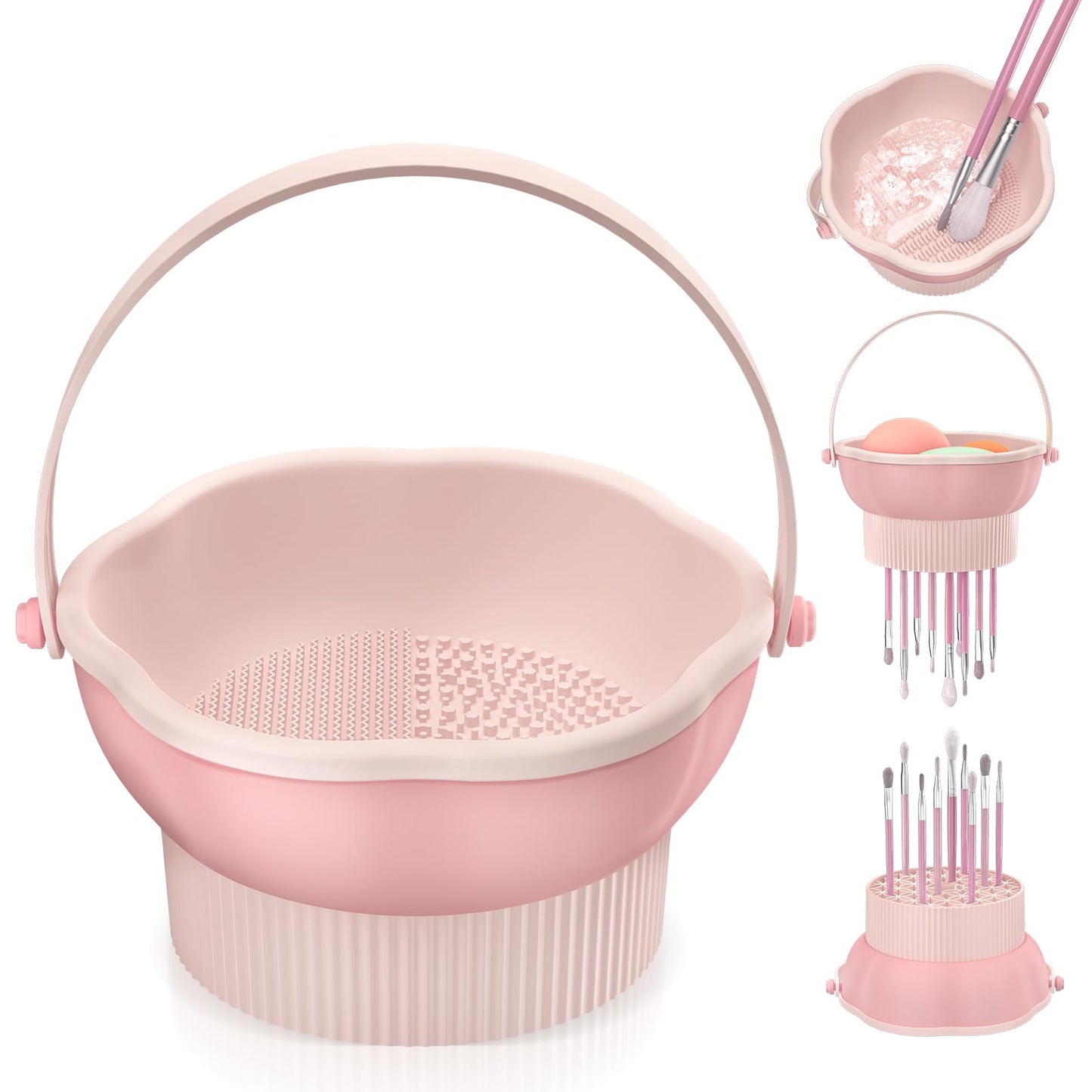 Senbowe Electric Makeup Brush Cleaner and 3 in 1 Makeup Brush Cleaner Bowl