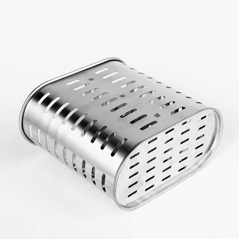 kaileyouxiangongsi Self Adhesive 2 Compartments Mesh Utensil Drying Rack/Chopsticks/Spoon/Fork/Knife Drainer Basket Flatware Storage Drainer, 304 Stainless Steel